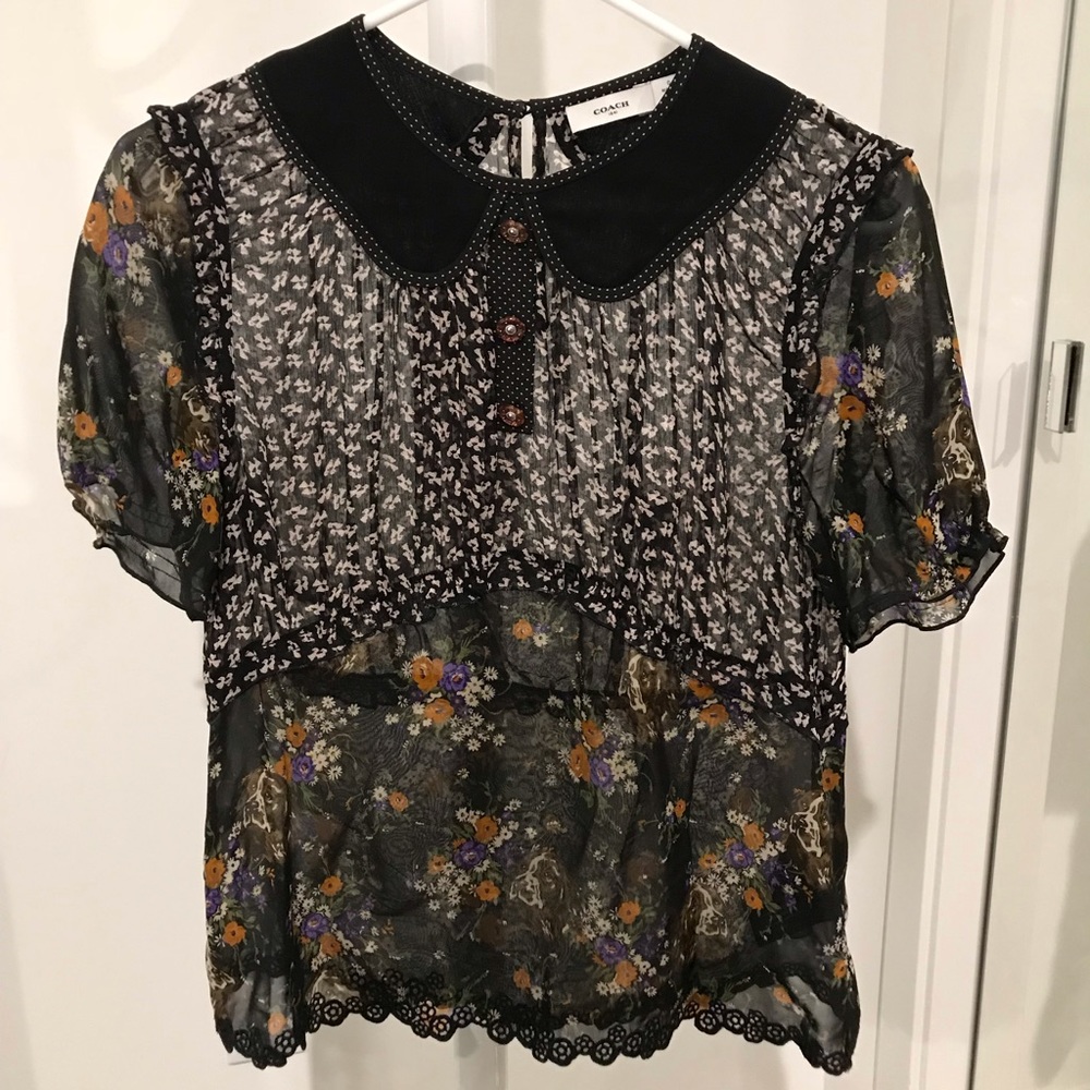 Coach collared blouse